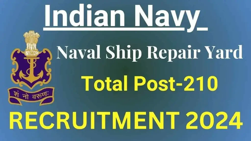 Naval Ship Repair Yard Apprentice Recruitment 2024