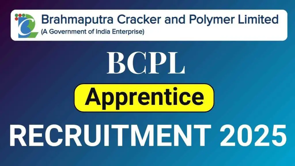 BCPL Apprentice Recruitment 2025