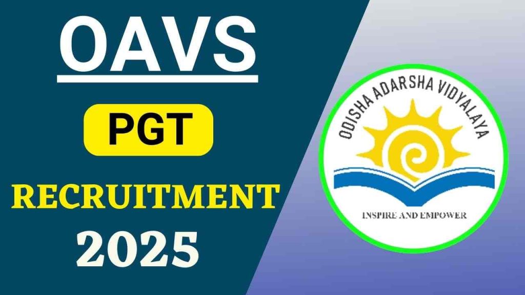 OAVS PGT Recruitment 2025